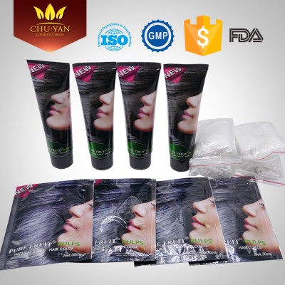 Competitive price non-toxic tancho non allergic hair dye cream professional natural hair dye